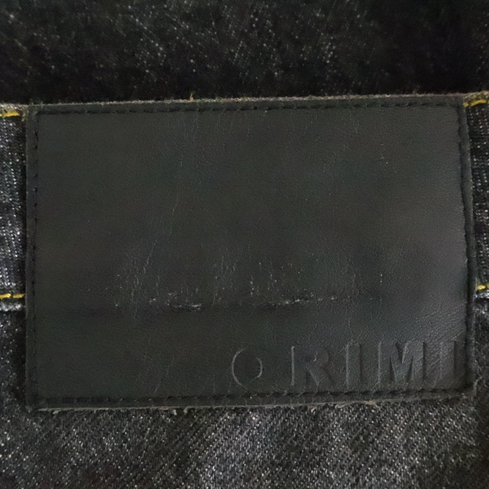 ORIMI(オリミ) OVERLAP BUGGY DENIM PANTS オーバーラップ ウォッシュ加工 バギーデニムパンツ インディゴブラック A25206