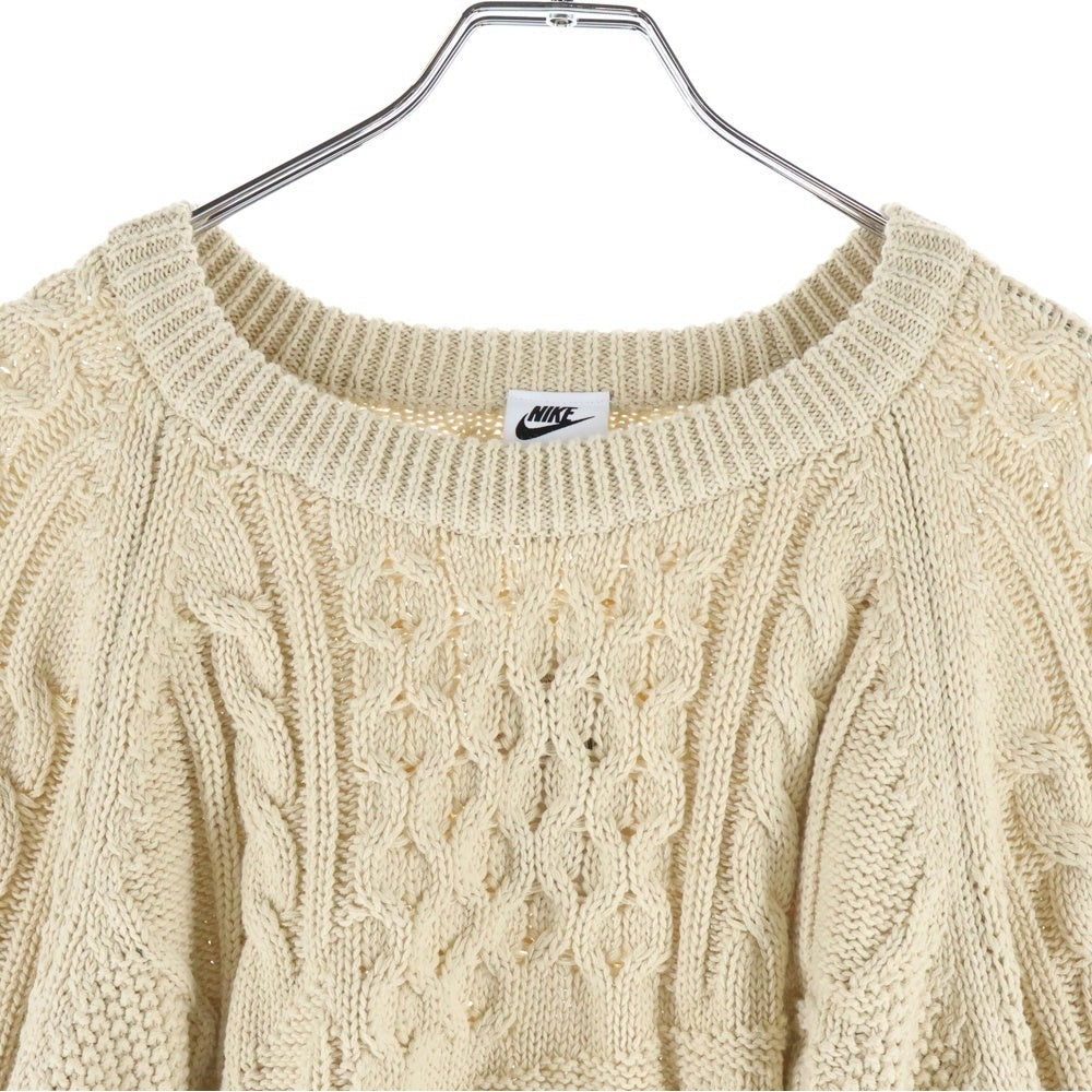 NIKE(ナイキ) AS M NL CABLE KNIT SWEATER クルーネック ケーブル 長袖ニット セーター ベージュ DQ5177-206