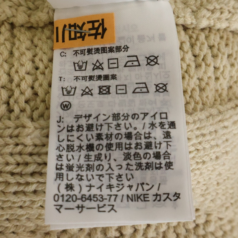 NIKE(ナイキ) AS M NL CABLE KNIT SWEATER クルーネック ケーブル 長袖ニット セーター ベージュ DQ5177-206