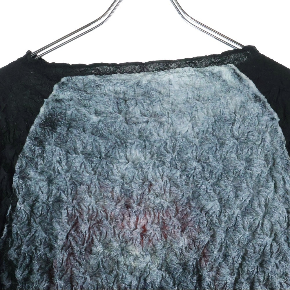 MASU(エムエーエスユー) TONGUE AND LIPS POPCORN RAGLAN L/S T-SHIRT ローリングストーンズ ポップコーン 長袖Tシャツ ロングスリーブ グレー MVFW-CS0122RS レディース