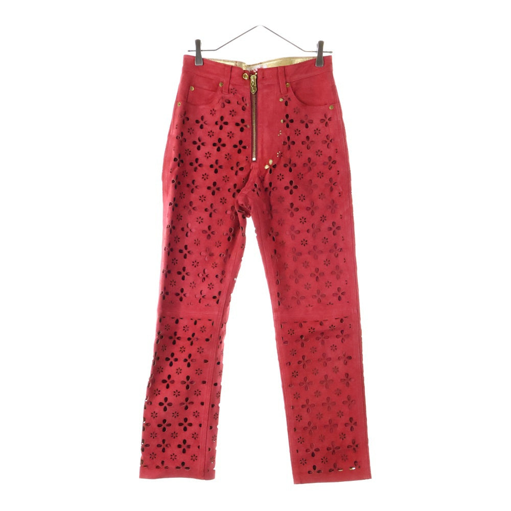 MASU(エムエーエスユー) GOAT LEATHER PANTS ゴートレザー フラワー