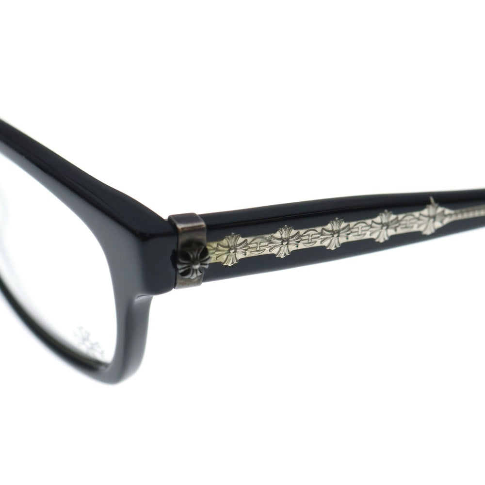 CHROME HEARTS(クロムハーツ) DROP BOX ドロップボックス CHプラステンプル ウェリントンフレーム メガネ サングラス 眼鏡 ブラック