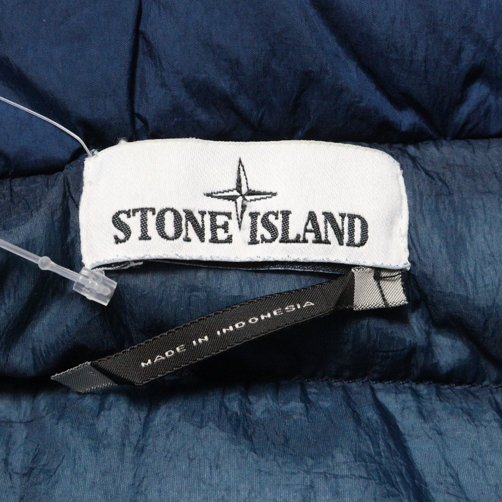 STONE ISLAND(ストーンアイランド) Garment Dye Crinkle Down Puffy Jacket 671542223 ガーメントダイ ロゴワッペン ダウンジャケット ブルー