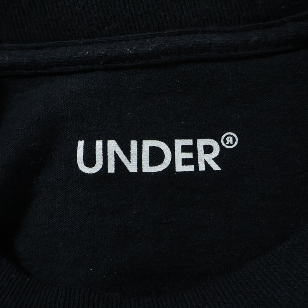 NO BRAND(ノーブランド) UNDER R アンダーアール MEETS THE DIVIOT PAPER 2024 プリント長袖シャツ ブラック