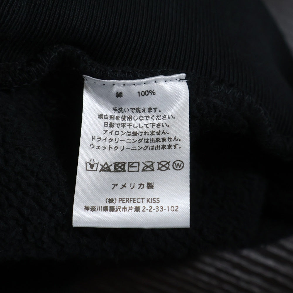 RHC Ron Herman(アールエイチシー ロンハーマン) × SPUN SPIRIT グラフィックプリント スウェットトレーナー ブラック