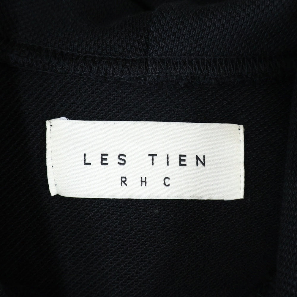 LES TIEN(レスティエン) × RHC Ron Herman exclusive Velour Hoodie ロンハーマン プルオーバーパーカー ブラック