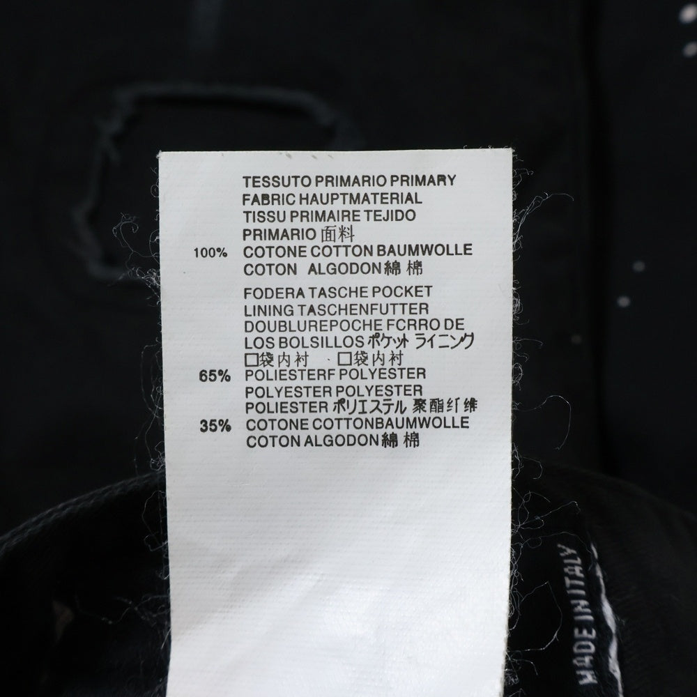 DSQUARED2(ディースクエアード) 17SS ダメージ加工 ボタンフライ スキニーデニムパンツ インディゴブラック S71LB0123