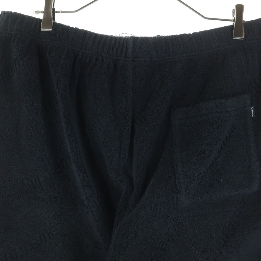SUPREME(シュプリーム) 19SS Terry Jacquard Logo Short テリージャガードロゴショーツ ハーフパンツ ブラック