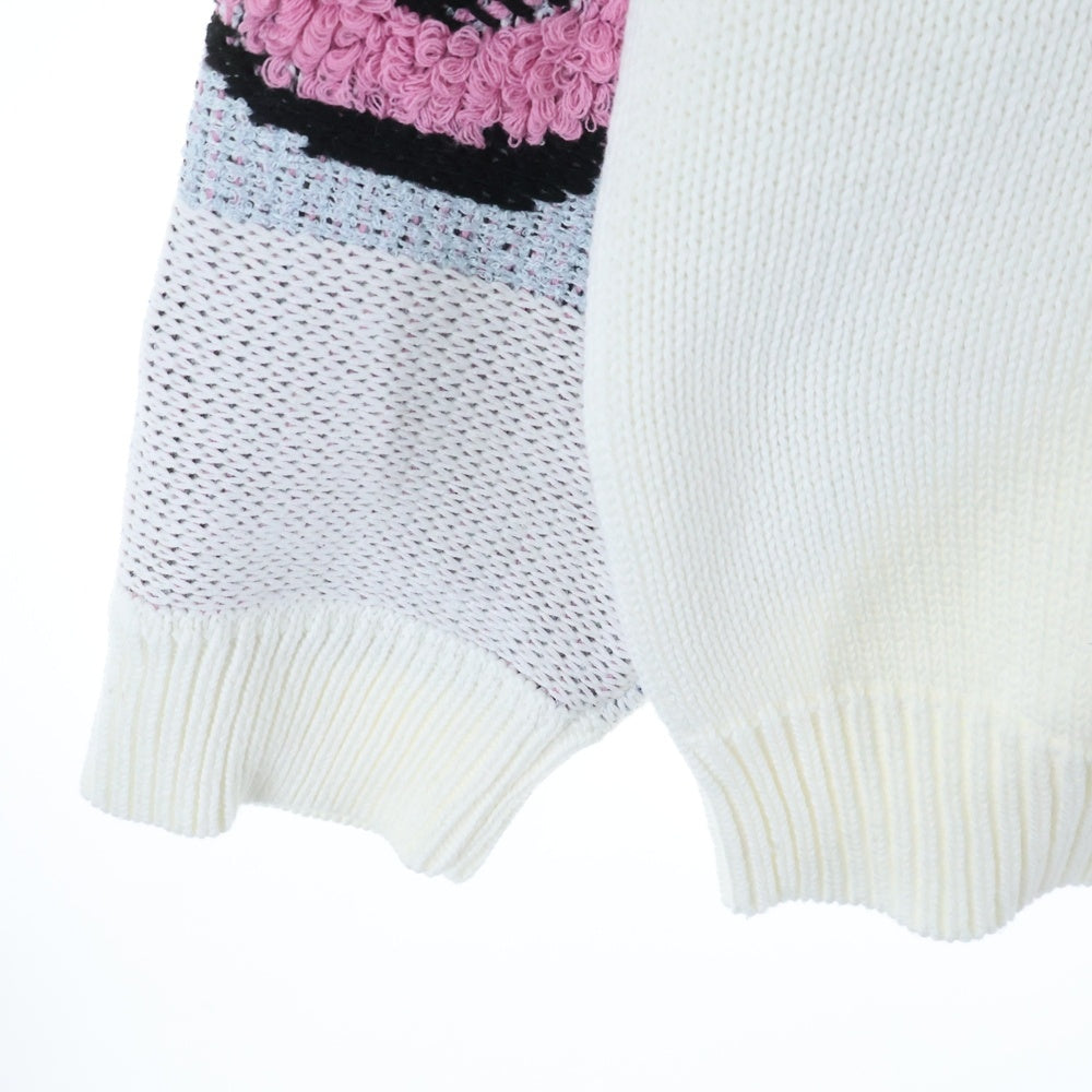 SUPREME(シュプリーム) 21AW Chenille Logo Sweater シェニールロゴセーター ホワイト