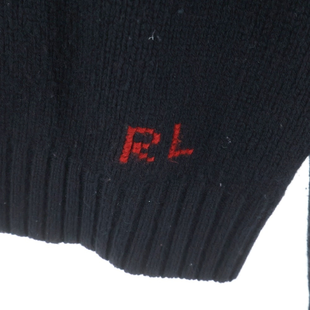 POLO RALPH LAUREN(ポロラルフローレン) Polo Bear ポロベア刺繍 プルオーバーニット ブラック 710680461001