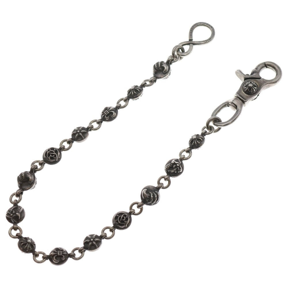 CHROME HEARTS(クロムハーツ) 2BALL SHORT-S/1クリップショート#2マルチボール ウォレットチェーン シルバー