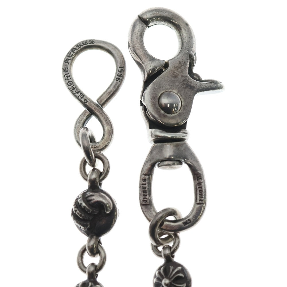 CHROME HEARTS(クロムハーツ) 2BALL SHORT-S/1クリップショート#2マルチボール ウォレットチェーン シルバー