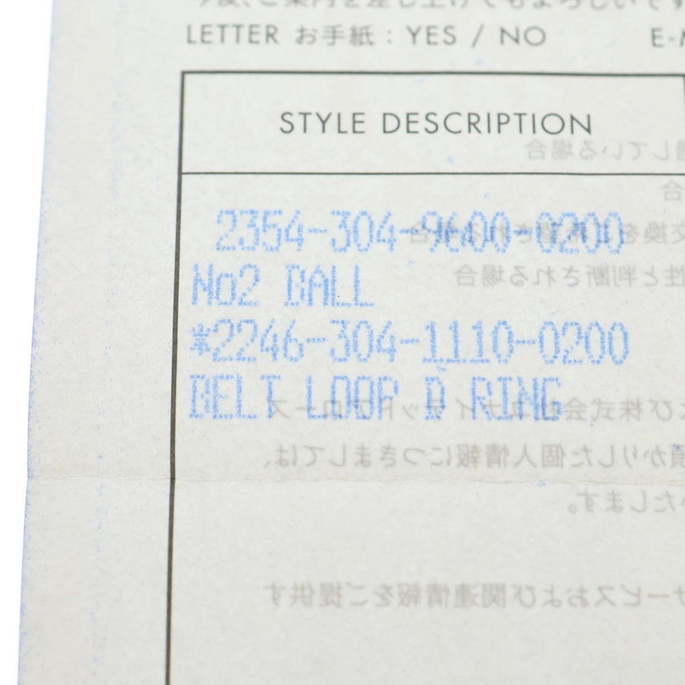 CHROME HEARTS(クロムハーツ) BELT LOOP D RING Dリング クロスボールベルトループ ブラック/シルバー BCA415
