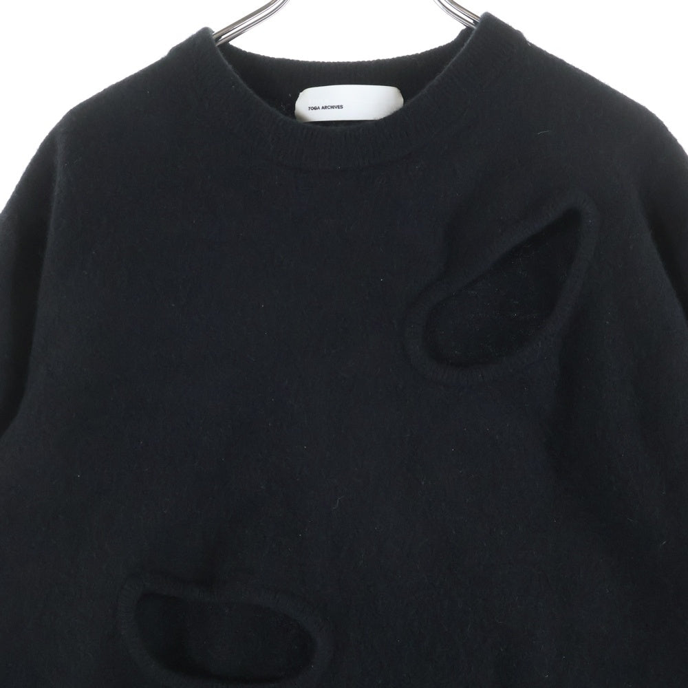 TOGA(トーガ) Hole knit pullover ホール ニット プルオーバー ブラック TZ32-XN901