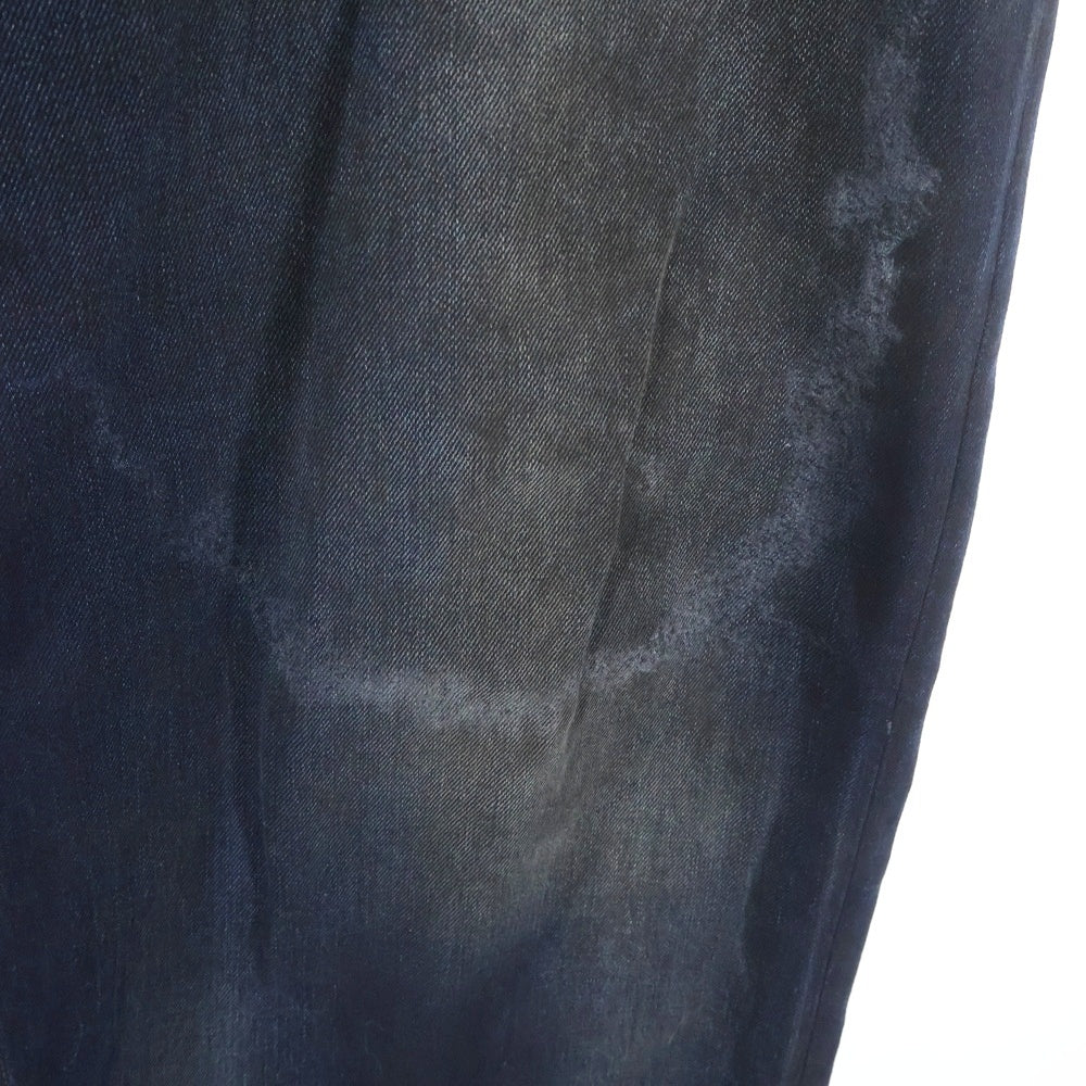 Acne Studios(アクネ ストゥディオズ) FN Darkside Leather ダークサイド レザー ボタンフライ デニムパンツ インディゴ B000370