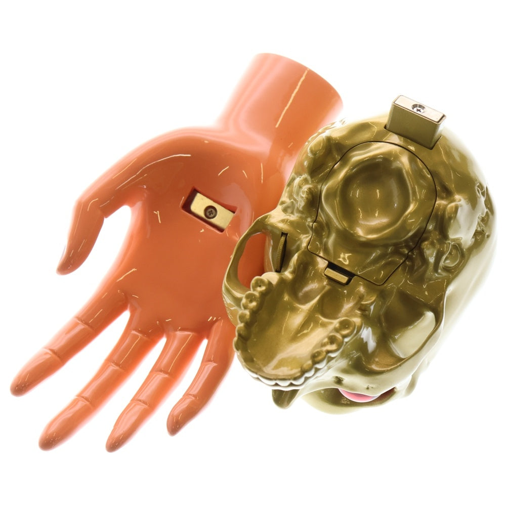 UNDERCOVER(アンダーカバー) × MEDICOM TOY PERKS AND MINI メディコムトイ スカルランプ 照明 ゴールド/オレンジ