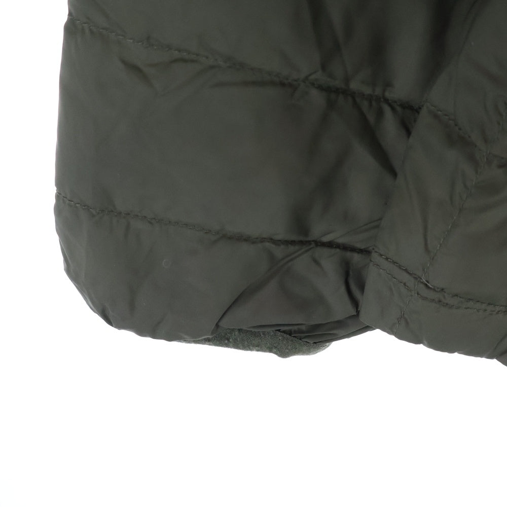 NANGA(ナンガ) ×WILD-1 LIGHT DOWN JACKET ワイルドワン ノーカラー ライト ダウンジャケット カーキ