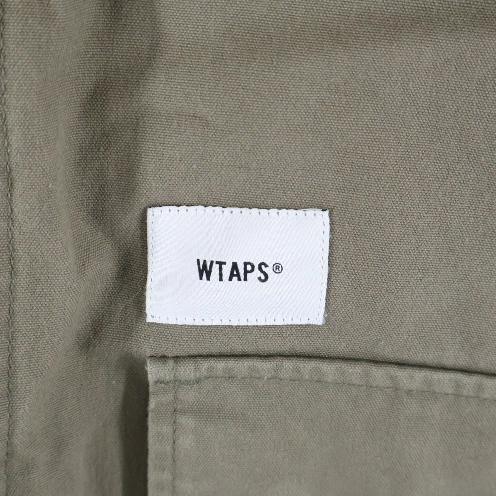 WTAPS(ダブルタップス) 19AW JUNGLE LS/SHIRT.COTTON.CANVAS 192WVDT-SHM03 ジャングル バックプリント 長袖シャツ カーキ