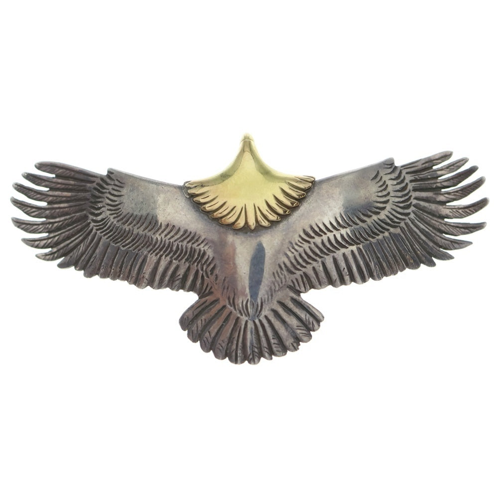 TADY & KING(タディアンドキング) K18 特大イーグル頭金 ネックレストップ シルバー/ゴールド