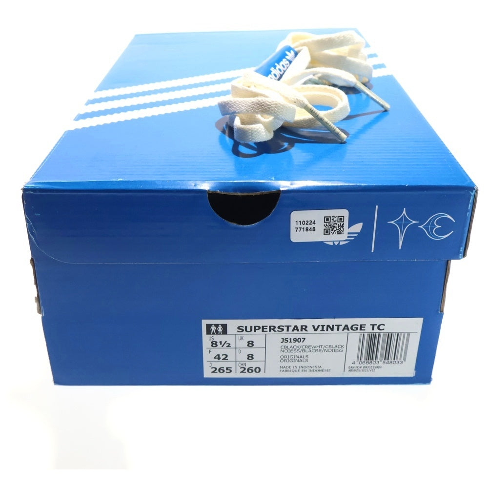 adidas(アディダス) ×THUG CLUB Superstar Vintage サグクラブ スーパースター ヴィンテージ ローカットスニーカー ブラック US8.5/26.5cm JS1907