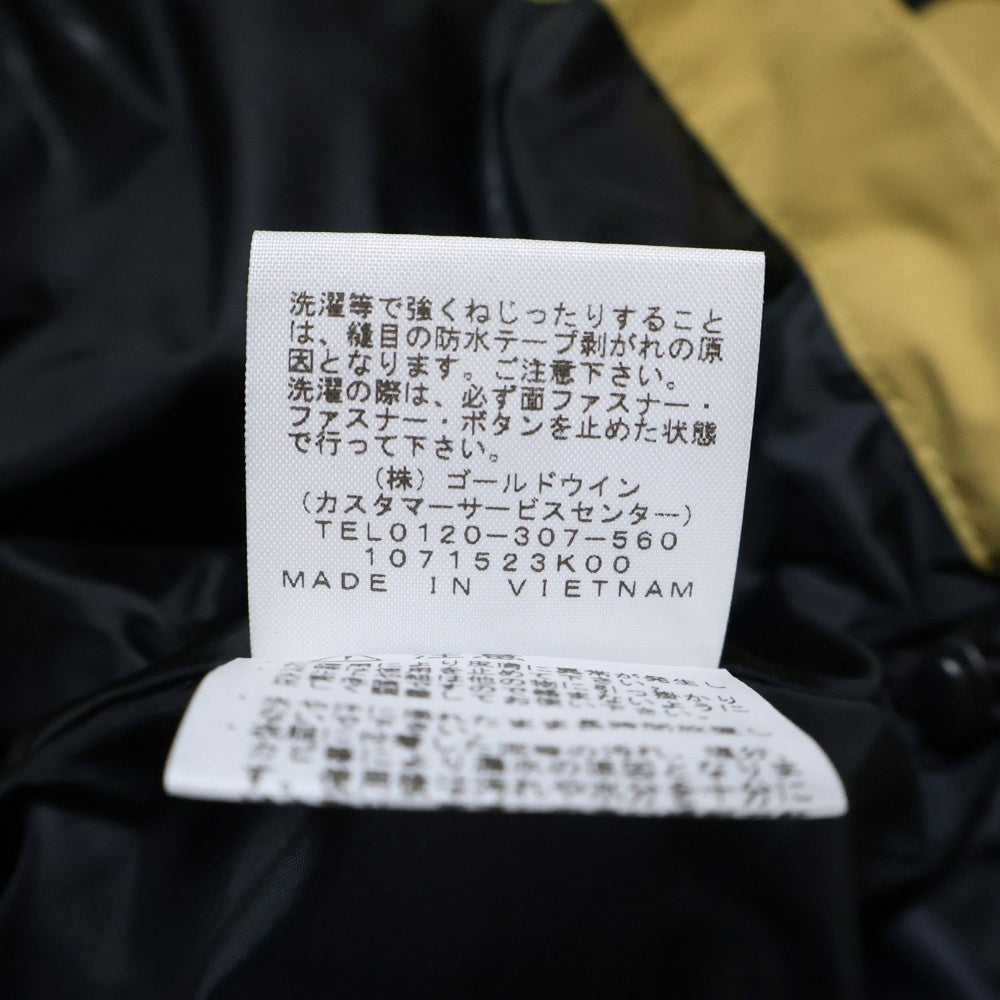 THE NORTH FACE(ザノースフェイス) MOUNTAIN LIGHT JACKET GORE-TEX ゴアテックス 胸ロゴデザイン フーデッド ジップアップ マウンテンライトジャケット ベージュ/ブラック NP11834