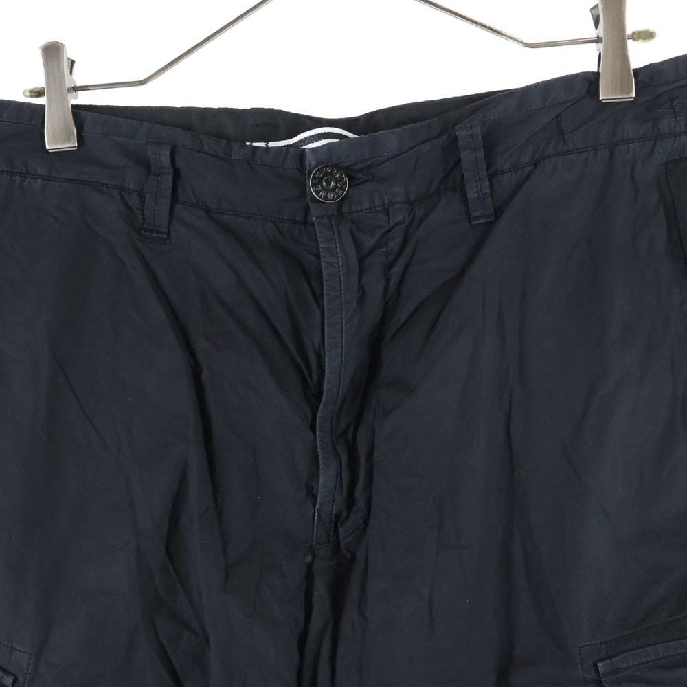 STONE ISLAND(ストーンアイランド) ロゴワッペン付き カーゴハーフパンツ ショーツ ブラック 7415L0803