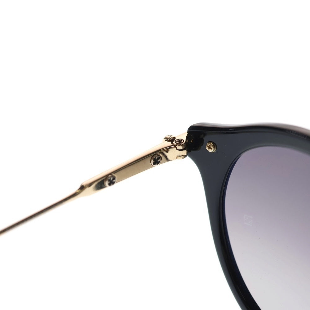 CHROME HEARTS(クロムハーツ) EVAGASABLELISTIC ゴールドテンプル ボストンフレーム カラーレンズ サングラス メガネ 眼鏡 ブラック/ゴールド