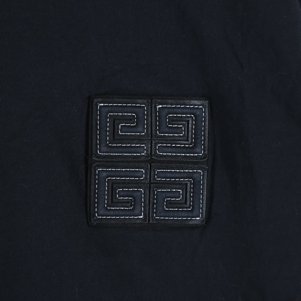 GIVENCHY(ジバンシィ) Boxy Short-Sleeve ロゴワッペン クルーネック 半袖Tシャツ カットソー ブラック BM71MG3YPQ