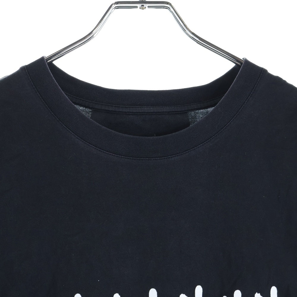 GIVENCHY(ジバンシィ) タグエフェクト クルーネック 半袖Tシャツ カットソー ブラック BM718P3Y6B