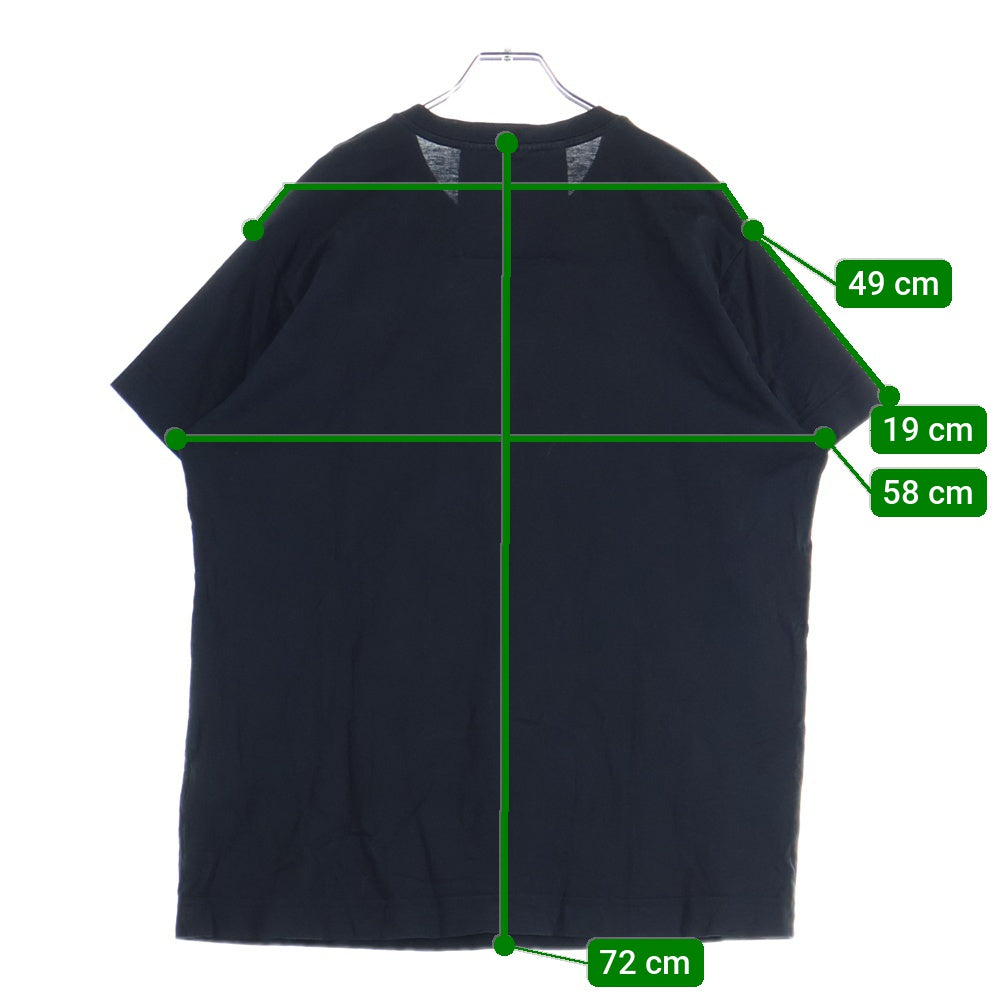 GIVENCHY(ジバンシィ) タグエフェクト クルーネック 半袖Tシャツ カットソー ブラック BM718P3Y6B
