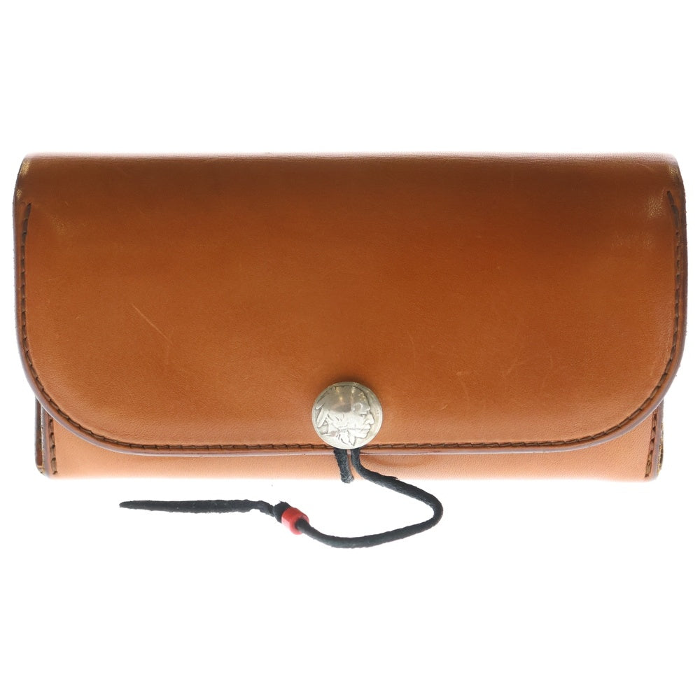 ゴローズ 財布 コンチョ goro's goro's（ゴローズ） メタル付きフラワーコンチョ 三つ折り長財布