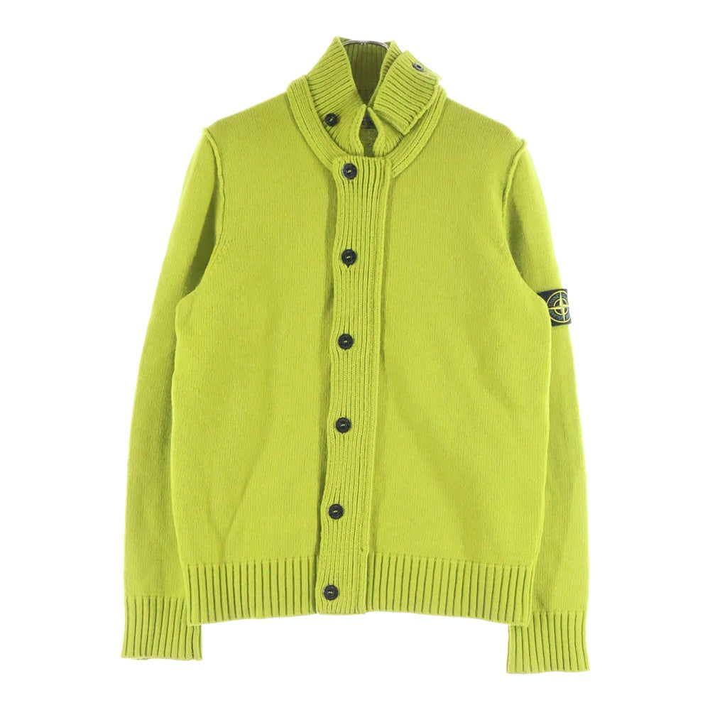 STONE ISLAND(ストーンアイランド) WAPPEN ZIP UP ワッペン付き ジップアップ 長袖ニットカーディガン イエロー