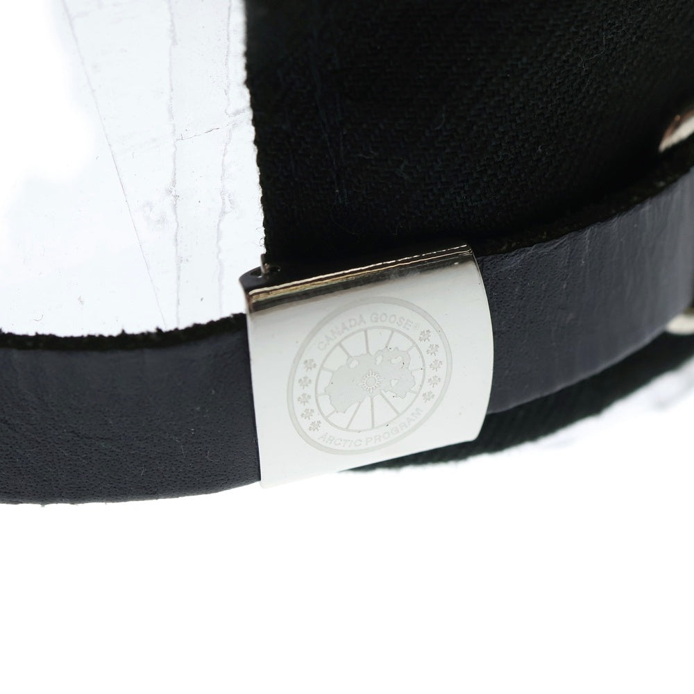 CANADA GOOSE(カナダグース) CLASSIC DISK CAP 5419M クラシックディスク フロントロゴ ベースボールキャップ 帽子 ブラック