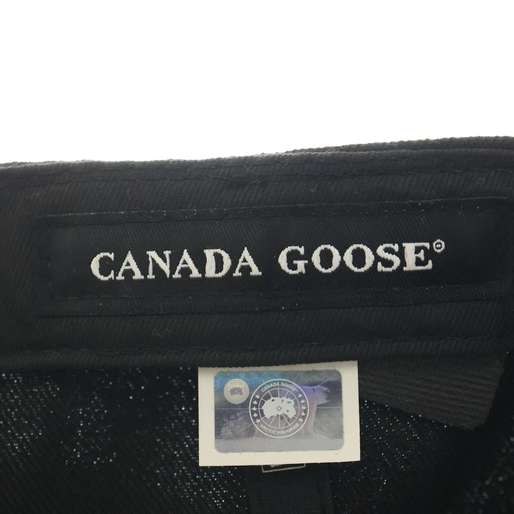 CANADA GOOSE(カナダグース) CLASSIC DISK CAP 5419M クラシックディスク フロントロゴ ベースボールキャップ 帽子 ブラック