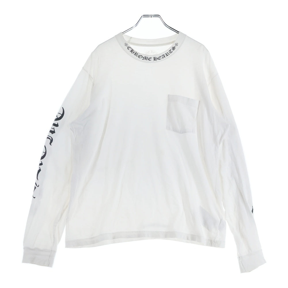 CHROME HEARTS(クロムハーツ) Neck Logo L/S TEE ネックロゴ ロング 