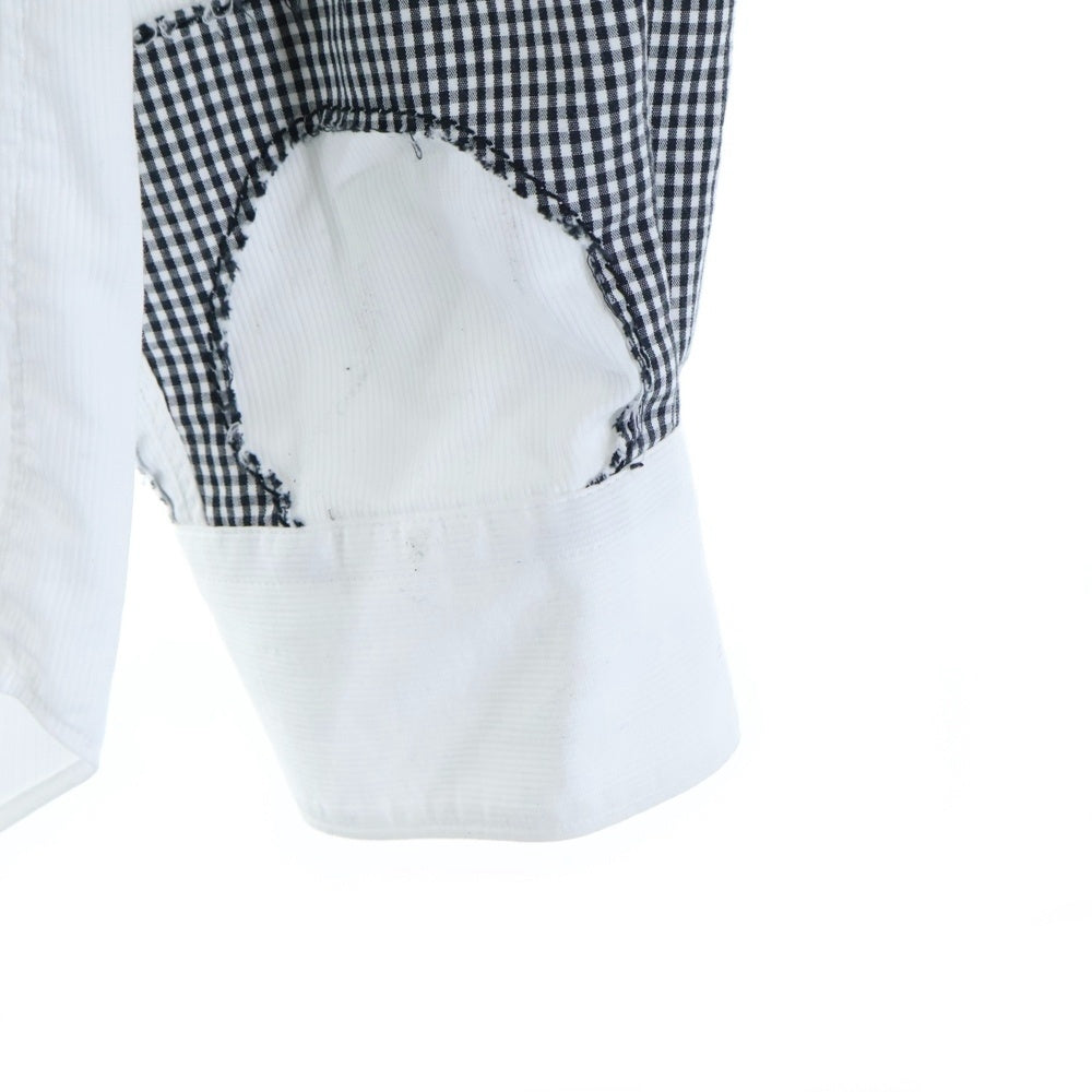 COMME des GARCONS SHIRT(コムデギャルソンシャツ) パッチワーク長袖シャツ W22059 ホワイト