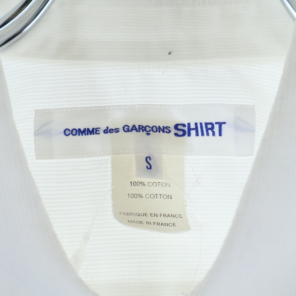COMME des GARCONS SHIRT(コムデギャルソンシャツ) パッチワーク長袖シャツ W22059 ホワイト