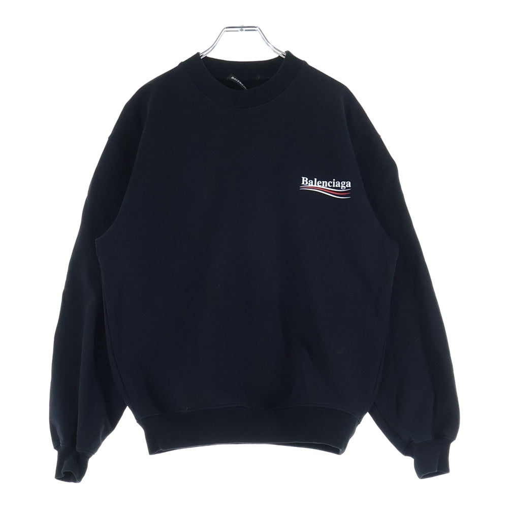 BALENCIAGA(バレンシアガ) Campaign Logo Sweatshirt キャンペーン ロゴ スウェットシャツ トレーナー ブラック 556147