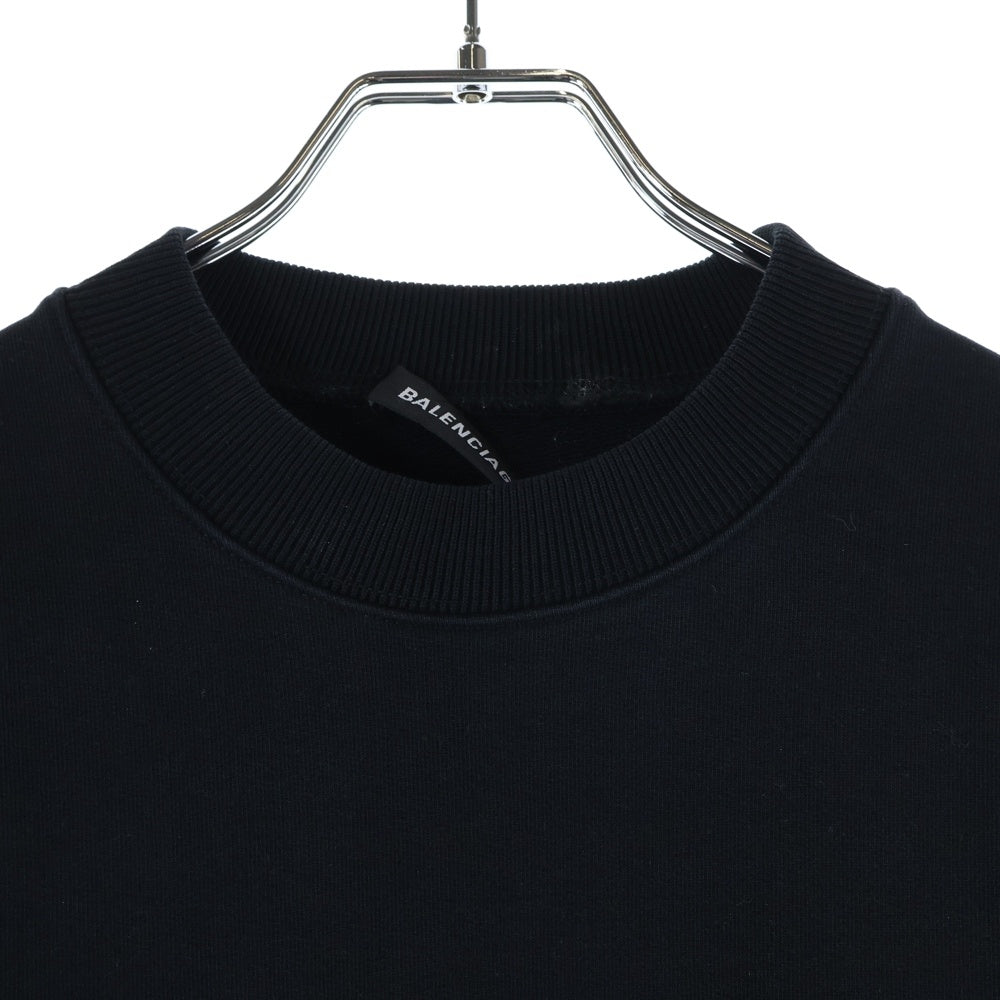 BALENCIAGA(バレンシアガ) Campaign Logo Sweatshirt キャンペーン ロゴ スウェットシャツ トレーナー ブラック 556147