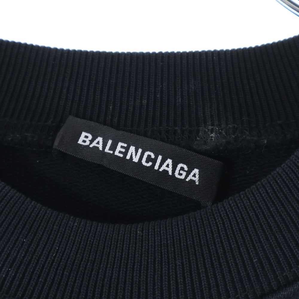 BALENCIAGA(バレンシアガ) Campaign Logo Sweatshirt キャンペーン ロゴ スウェットシャツ トレーナー ブラック 556147