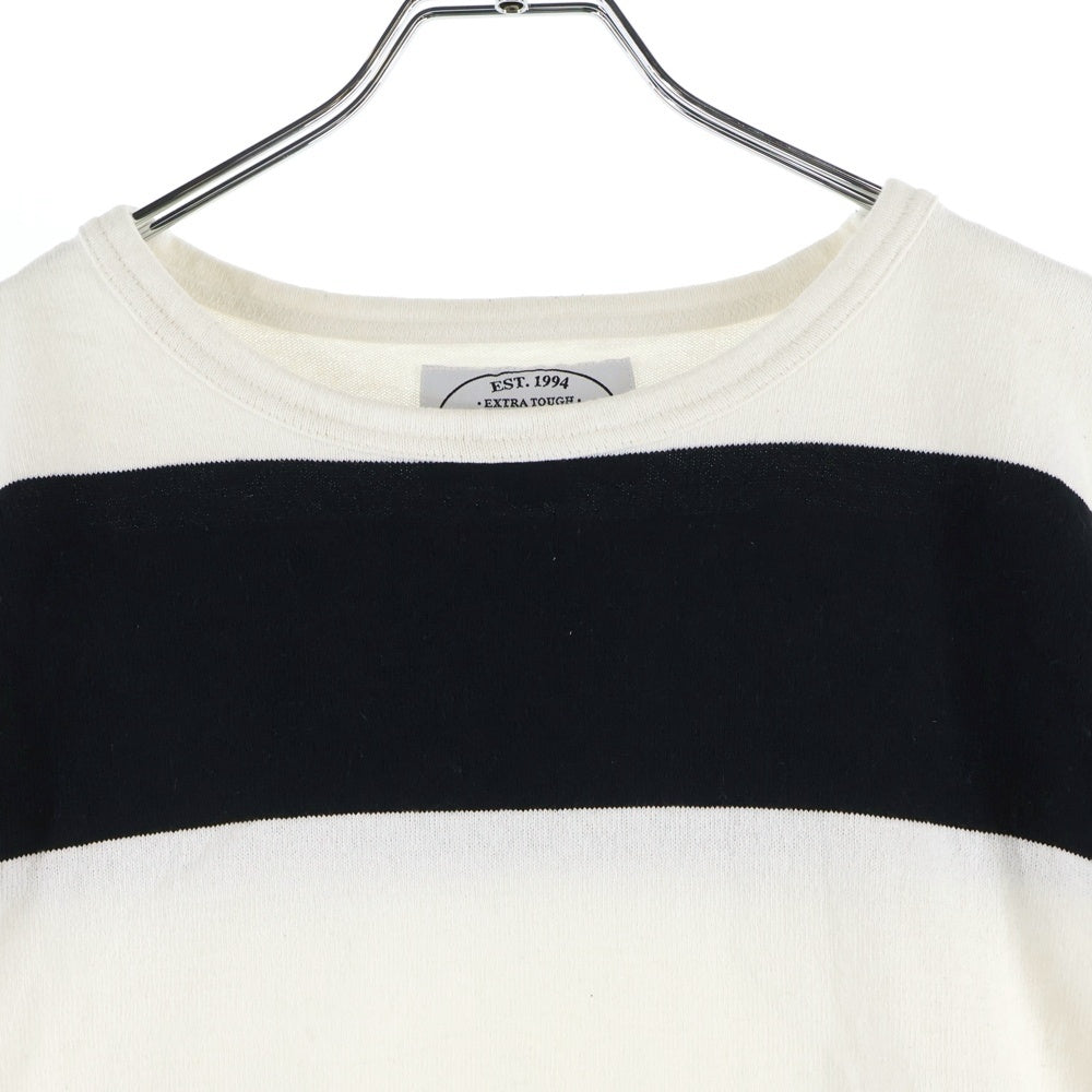 NEIGHBORHOOD(ネイバーフッド) ボーダー 半袖Tシャツ カットソー ホワイト/ブラック 161KNNH-CSM02