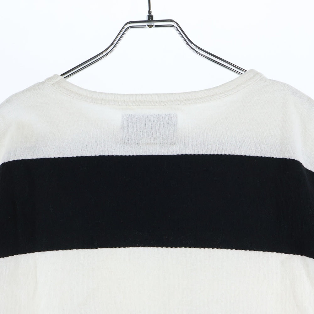 NEIGHBORHOOD(ネイバーフッド) ボーダー 半袖Tシャツ カットソー ホワイト/ブラック 161KNNH-CSM02