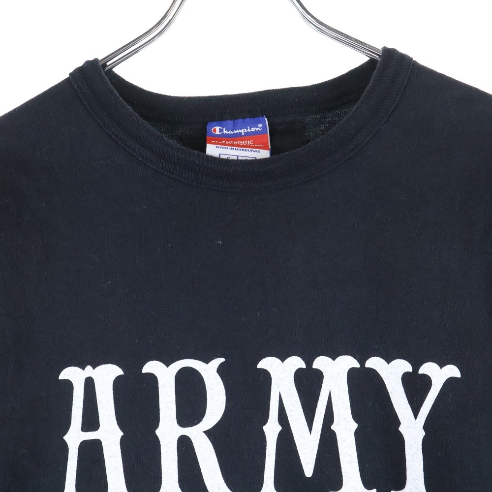 NEIGHBORHOOD(ネイバーフッド) ×MADNESS×CHAMPION マッドネス チャンピオン フロントプリント 半袖Tシャツ カットソー ブラック 161LBMDN-CSM01S