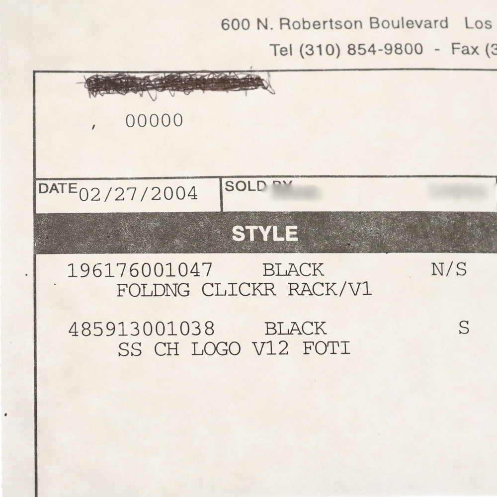 CHROME HEARTS(クロムハーツ) FOLDNG CLICKR RACK/V1 REMOTE CONTROLLER RACK リモコンラック セメタリークロスパッチ エボニーレッグ レザーリモコンラック ブラック/ブラウン ■