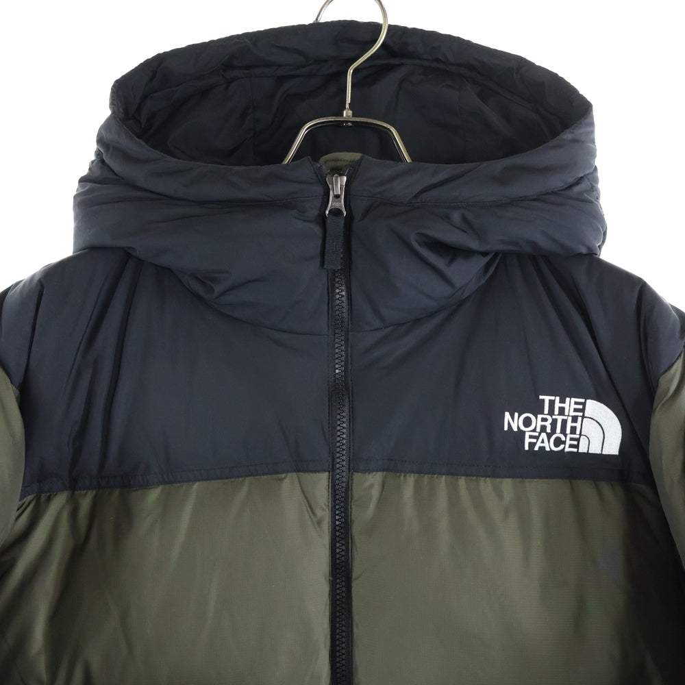 THE NORTH FACE(ザノースフェイス) NUPTSE HOODIE ヌプシ フーディー ジップアップ ダウンジャケット カーキ/ブラック ND92331