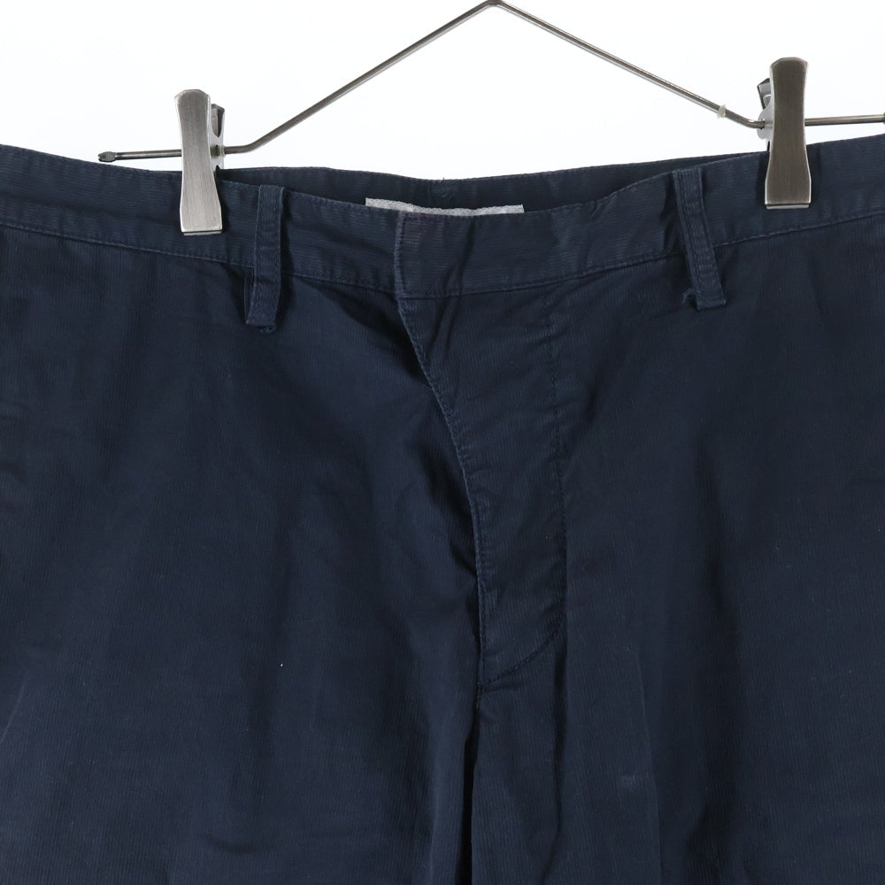 NO BRAND(ノーブランド) CIVILIZED シビライズド サイドポケット付 ボタンフライ ハーフパンツ ネイビー