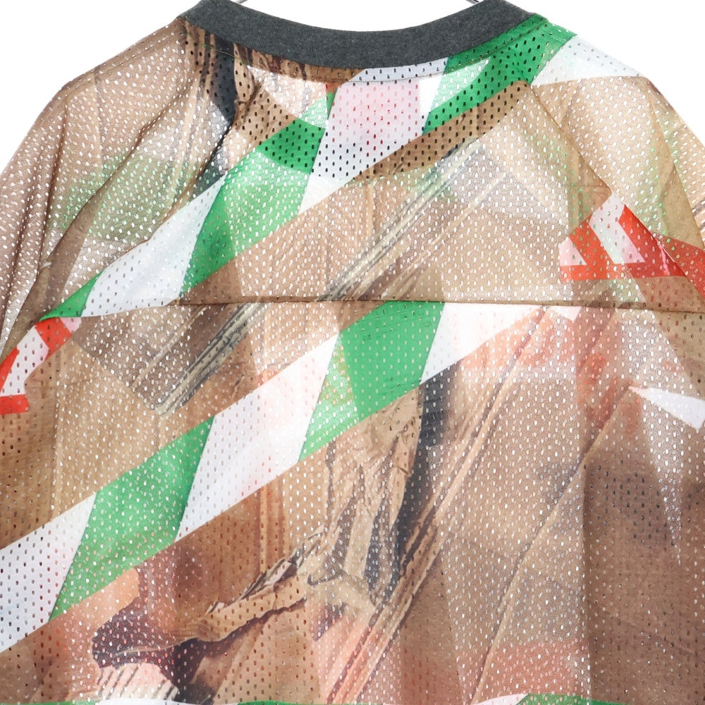 Vivienne Westwood(ヴィヴィアンウエストウッド) メッシュプリント総柄 クルーネック 半袖Tシャツ カットソー マルチカラー 16-12-341029-00