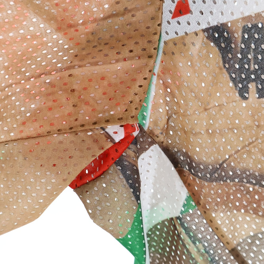 Vivienne Westwood(ヴィヴィアンウエストウッド) メッシュプリント総柄 クルーネック 半袖Tシャツ カットソー マルチカラー 16-12-341029-00