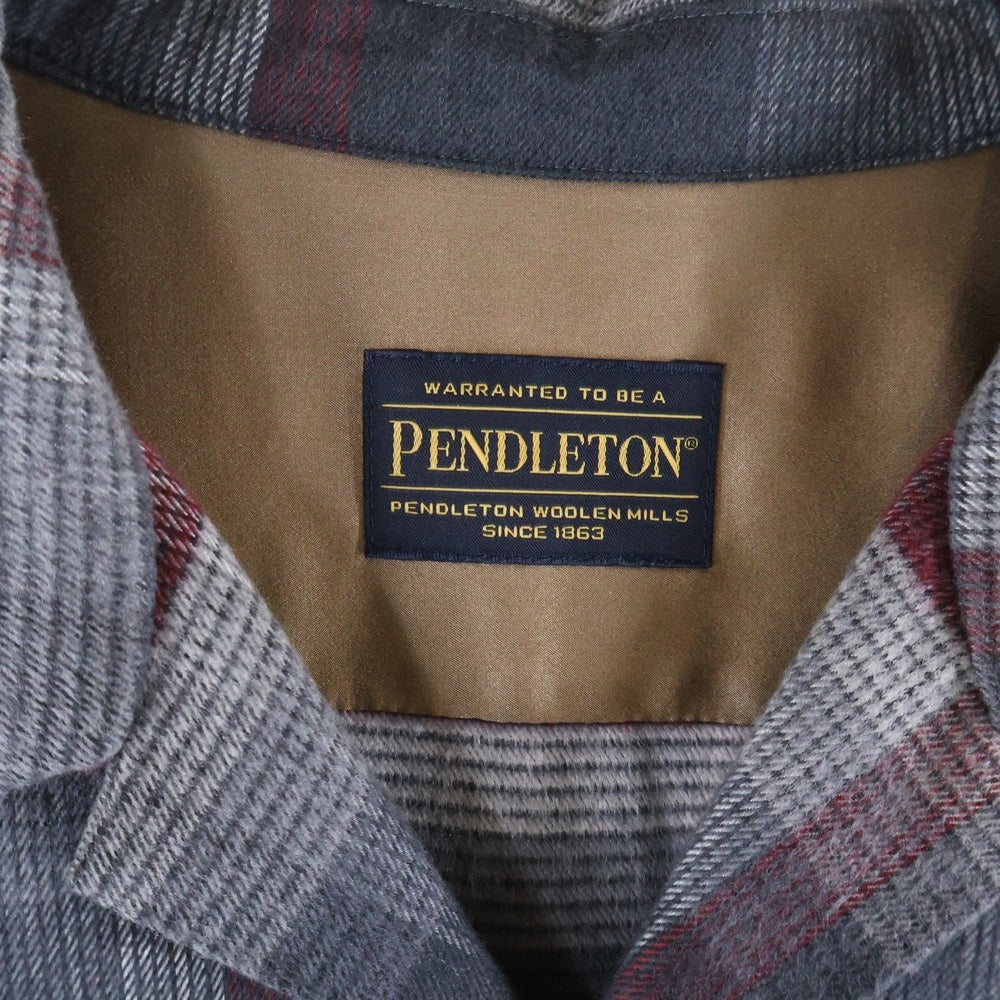 PENDLETON(ペンドルトン) シルクシャギーボードシャツ 長袖シャツ 63-01-44-01501 ブラック/レッド