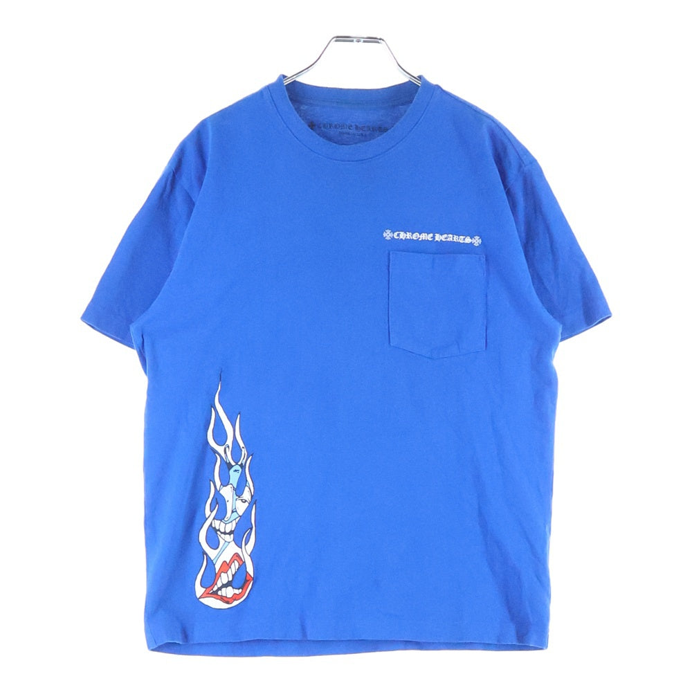 CHROME HEARTS(クロムハーツ) ×MATTY BOY PPO SPACE TEE マッティーボーイ スペース クルーネック 半袖Tシャツ カットソー ブルー